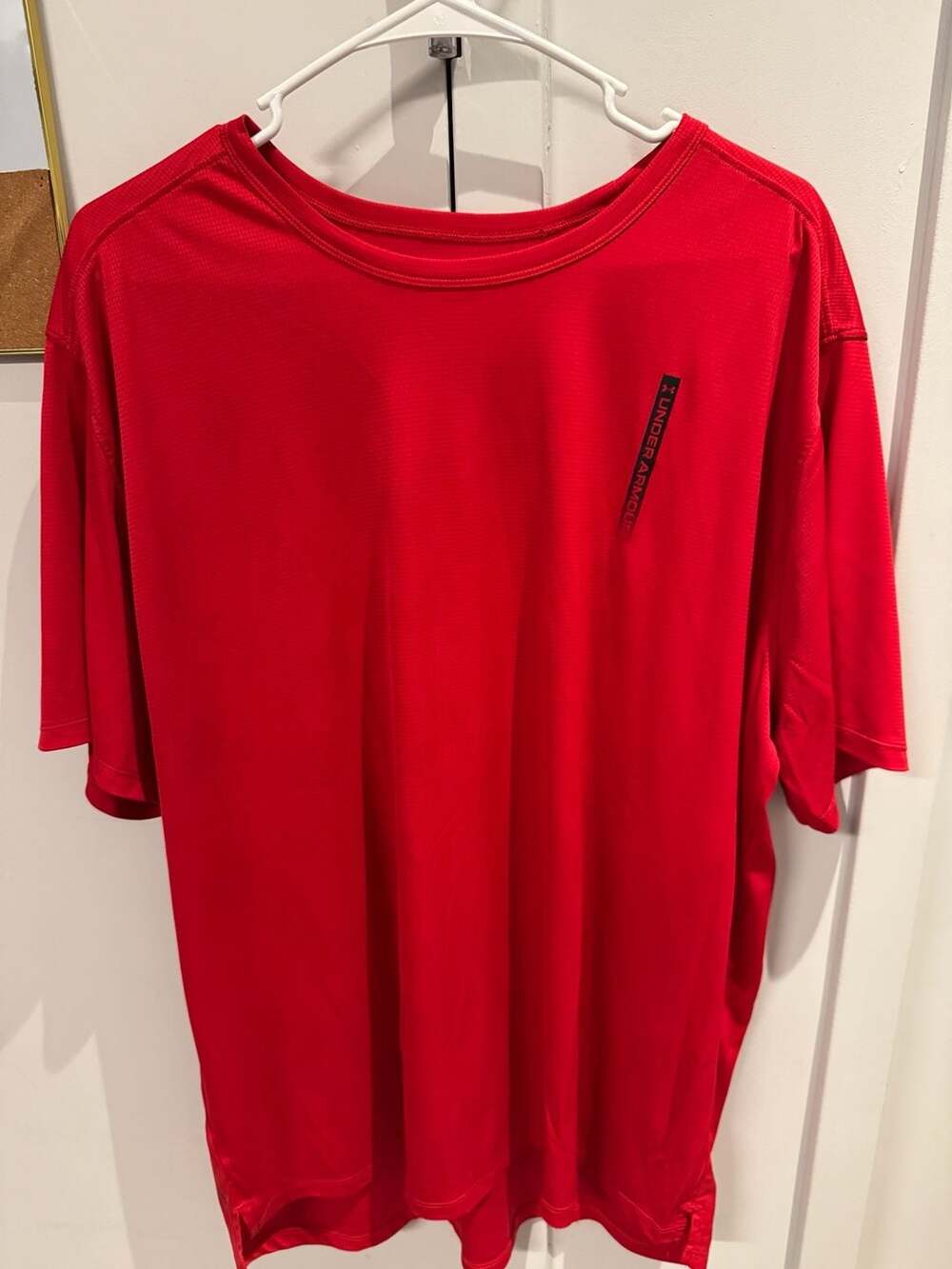 Under Armour Men Red Training Gym T-Shirt Size XXL
